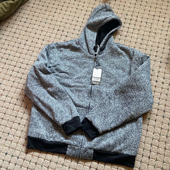 HAN TON Mens Size 2XL Winter/Spring Hoodie Sweatshirt Coat Jacket Warm Outwear - Picture 1 of 8